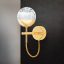 BALL modern LED fali lámpa, arany, 32 cm, 3000 K
