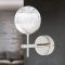 BALL modern LED fali lámpa, fényes nikkel, 18,5 cm, 3000 K