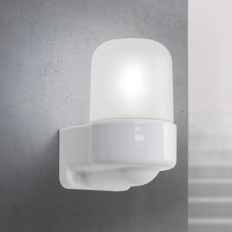 OSTIA modern fali lámpa, fehér, 14,6 cm