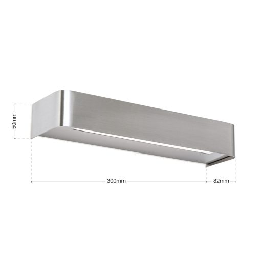 BERNHARD modern LED fali lámpa , matt króm, 1400lm