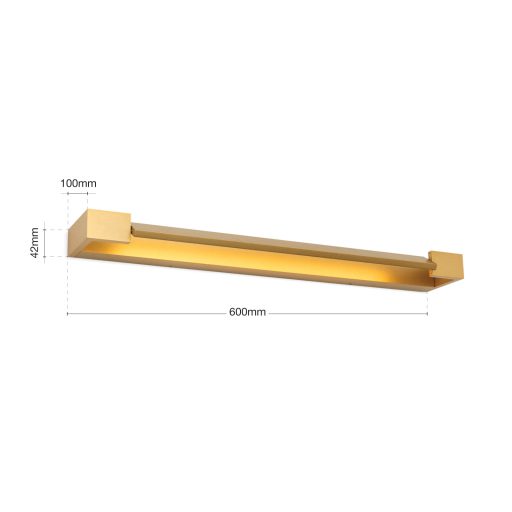 MARILYN modern LED fürdőszobai tükörmegvilágító , arany, 1700lm