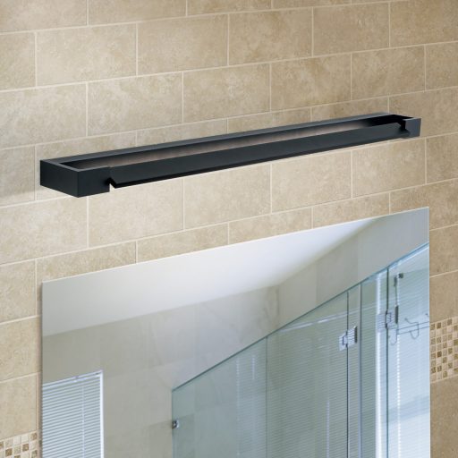 MARILYN modern LED fürdőszobai tükörmegvilágító , fekete, 2200lm