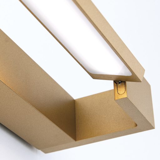 MARILYN modern LED fürdőszobai tükörmegvilágító , arany, 2200lm