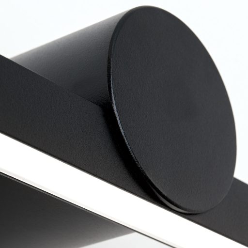 BEAUTY minimál LED fürdőszobai tükörvilágítás , matt fekete, 940lm
