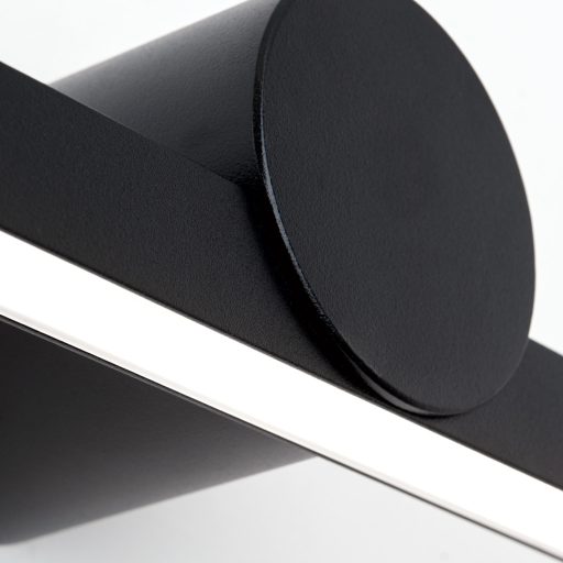 BEAUTY minimál LED fürdőszobai tükörvilágítás , matt fekete, 1820lm