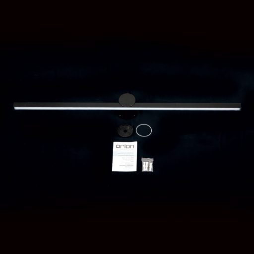 BEAUTY minimál LED fürdőszobai tükörvilágítás , matt fekete, 1820lm