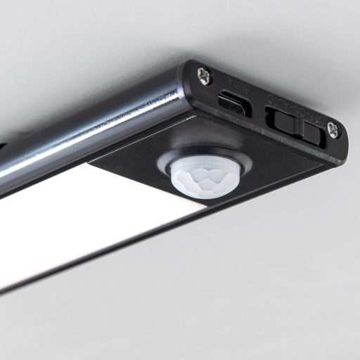 NORMAN modern LED fürdőszobai tükörmegvilágító , fekete, 130lm