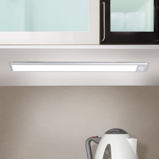 NORMAN modern LED fürdőszobai tükörmegvilágító , ezüst, 130lm