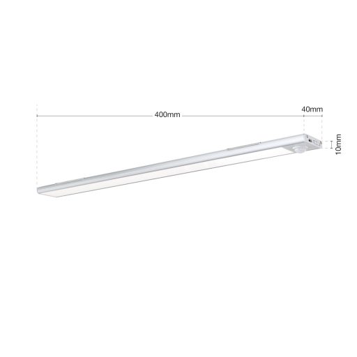 NORMAN modern LED fürdőszobai tükörmegvilágító , ezüst, 130lm