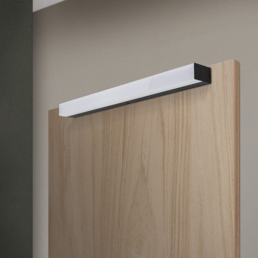 HORIZON modern CCT LED fürdőszobai tükörmegvilágító , fekete, 1100lm