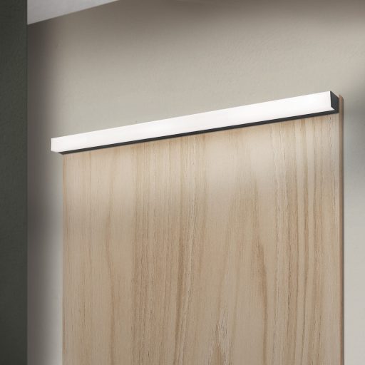 HORIZON modern CCT LED fürdőszobai tükörmegvilágító , fekete, 1800lm