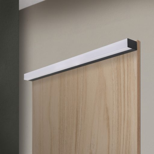 HORIZON modern CCT LED fürdőszobai tükörmegvilágító , fekete, 1800lm