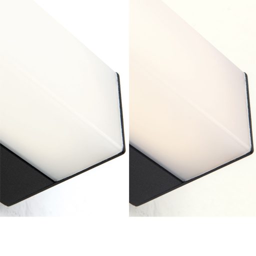 HORIZON modern CCT LED fürdőszobai tükörmegvilágító , fekete, 1800lm