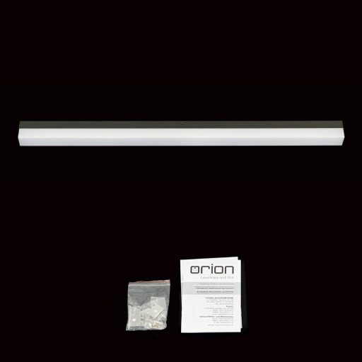 HORIZON modern CCT LED fürdőszobai tükörmegvilágító , fekete, 1800lm