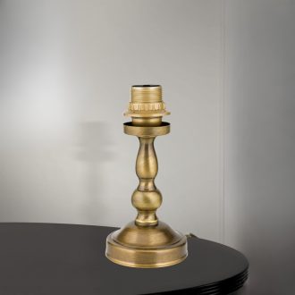   FLÄMISCH klasszikus asztali lámpatest ernyő nélkül, patina, 21 cm
