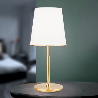 KONUS modern asztali lámpa, matt arany, 45 cm