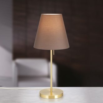   SHADE modern asztali lámpa, matt sárgaréz, közepes méret, 58 cm