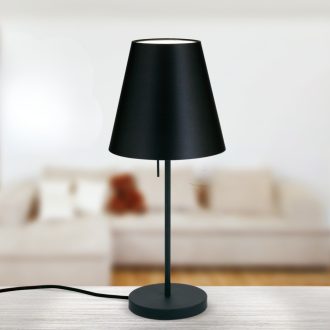 SHADE modern asztali lámpa, fekete, közepes méret, 58 cm