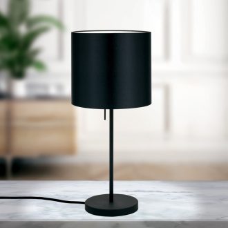 SHADE modern asztali lámpa, fekete, közepes méret, 57 cm