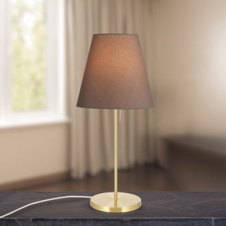   SHADE modern asztali lámpa, matt sárgaréz, nagy méret, 70 cm