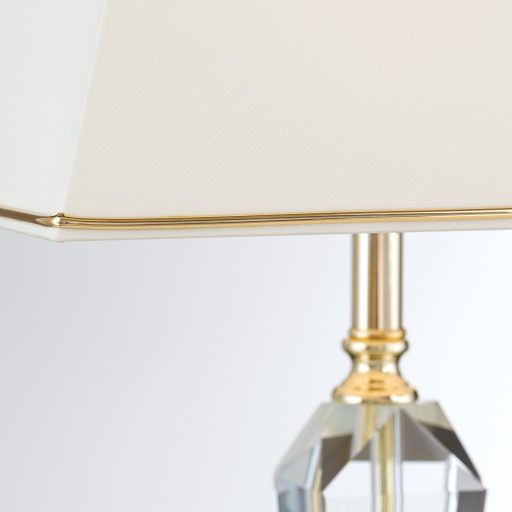 VERONIQUE kristály asztali lámpa, négyzet, arany