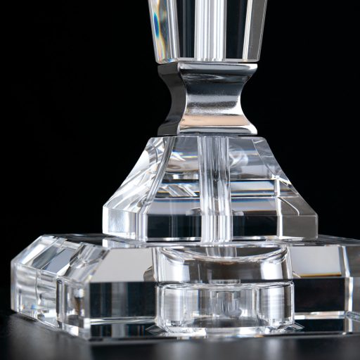 VERONIQUE kristály asztali lámpa, négyzet,krómozott