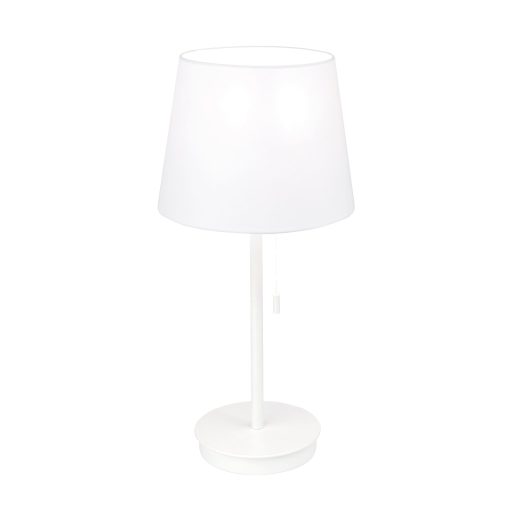 LUDWIG minimál asztali lámpa 1xE27, matt fehér