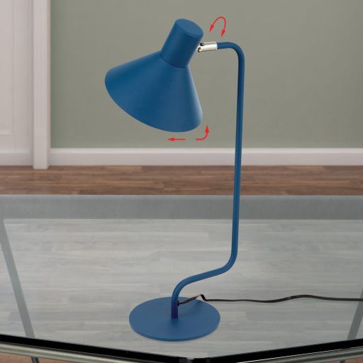 VICTORIA modern asztali lámpa 1xE14, kék