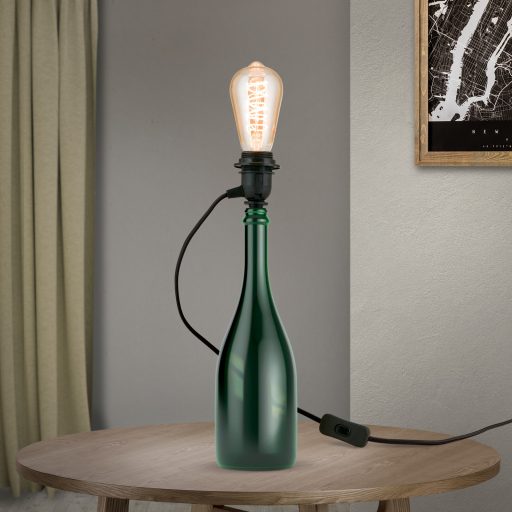 BOTTLE modern asztali lámpa 1xE27, fekete
