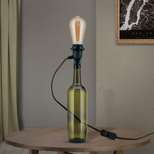 BOTTLE modern asztali lámpa 1xE27, fekete