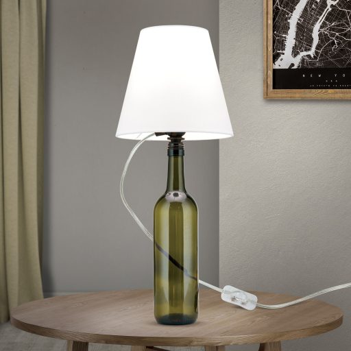BOTTLE modern asztali lámpa 1xE27, átlátszó