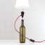 BOTTLE modern asztali lámpa 1xE27, bordó