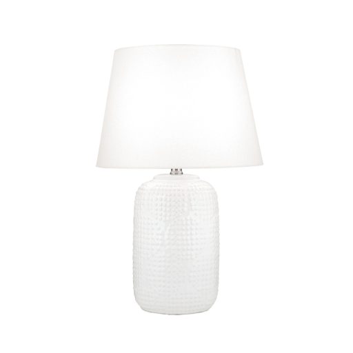 CORAL modern asztali lámpa 1xE27, fehér