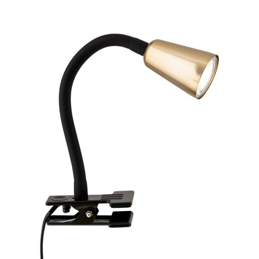 DOTTY modern csíptetős lámpa, fekete, 33 cm