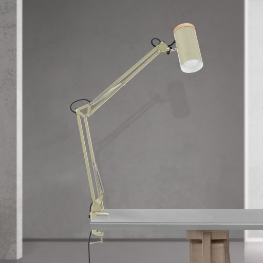 GILI modern satus asztali lámpa, világoszöld, 86 cm