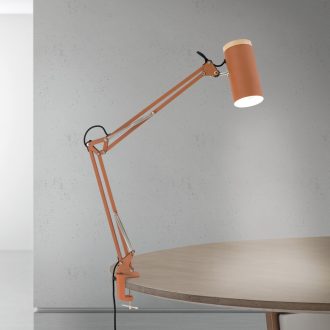 GILI modern satus asztali lámpa, korallpiros, 86 cm