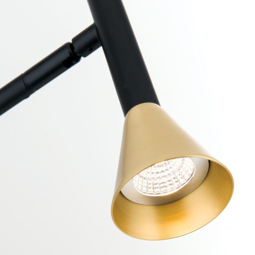 ODEON modern LED asztali lámpa , fekete, 440lm