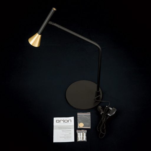ODEON modern LED asztali lámpa , fekete, 440lm