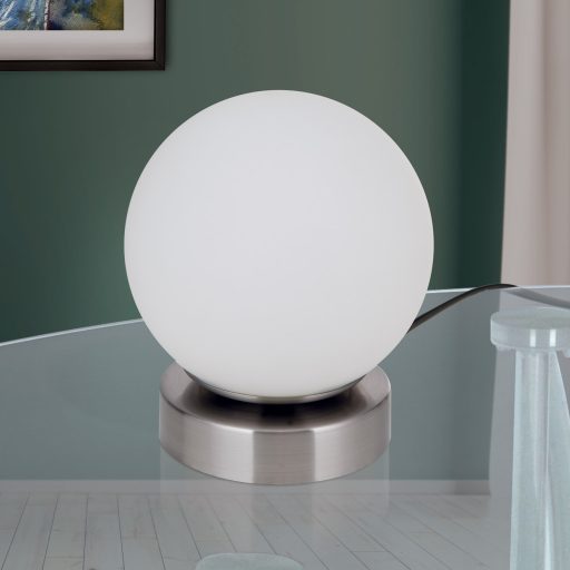 TRICIA modern LED asztali lámpa , matt króm, 195lm