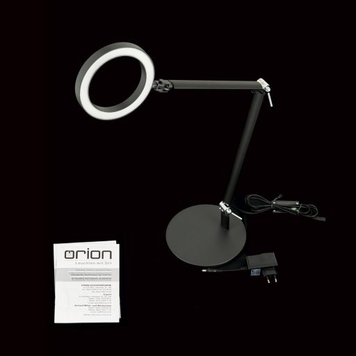 RINGO modern LED asztali lámpa , fekete, 1100lm