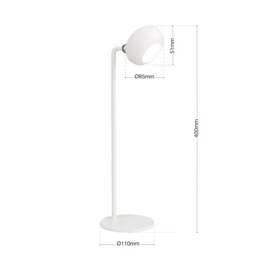 KERBY modern CCT LED asztali lámpa , fehér, 150lm