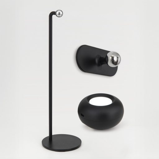 KERBY modern CCT LED asztali lámpa , fekete, 150lm
