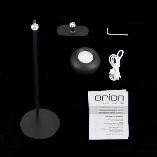KERBY modern CCT LED asztali lámpa , fekete, 150lm
