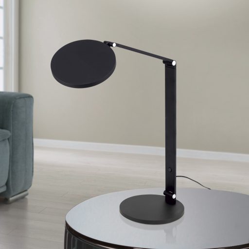 FATI modern LED asztali lámpa , fekete, 800lm