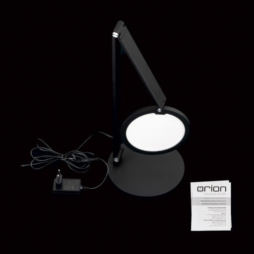FATI modern LED asztali lámpa , fekete, 800lm