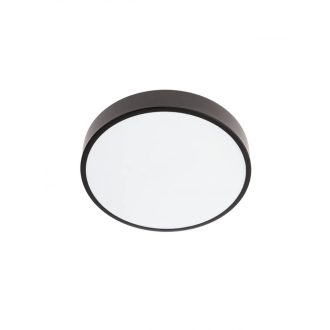 KNOB modern LED mennyezeti lámpa, matt fekete, 24W, 3000-6500K, 1380lm