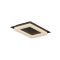PERIMETRO modern LED mennyezeti lámpa, matt fekete, 36W, 3000/4000/6500K, 2155lm