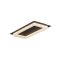 PERIMETRO modern LED mennyezeti lámpa, matt fekete, 40W, 3000/4000/6500K, 2160lm