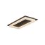 PERIMETRO modern LED mennyezeti lámpa, matt fekete, 40W, 3000/4000/6500K, 2160lm
