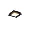 TATAMI modern LED mennyezeti lámpa, matt fekete, 16W, 3000/4000/6500K, 986lm